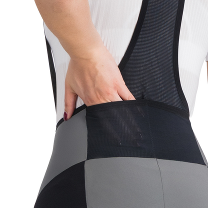 Culote Corto con Tirantes SPORTFUL SUPERGIARA 2 Mujer Gris/Negro