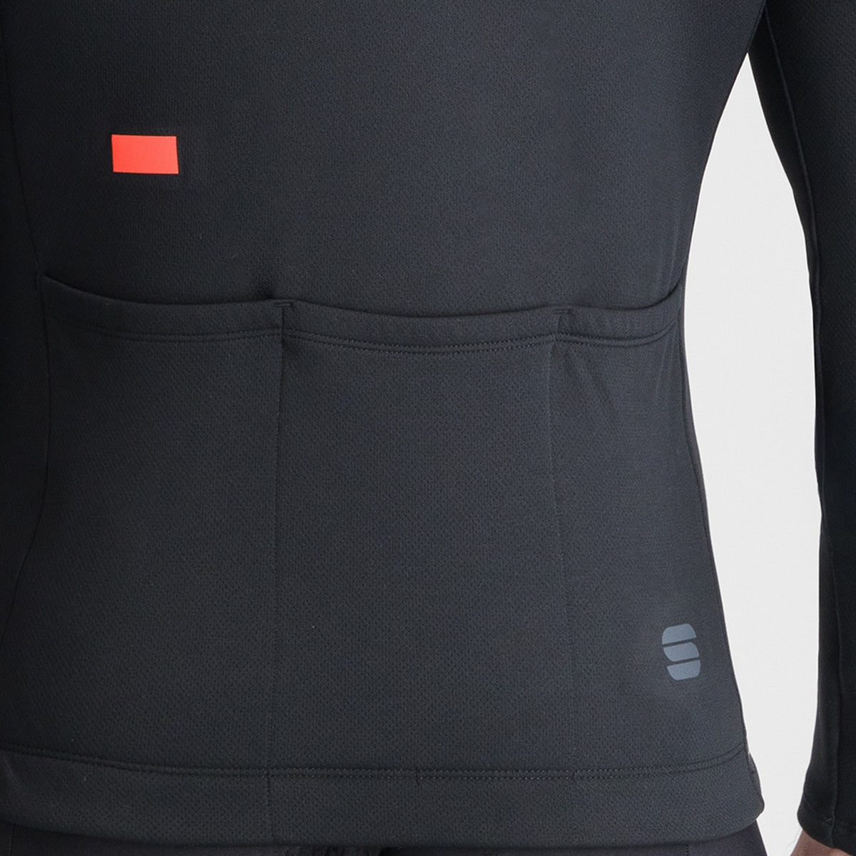 Κλασική μακρυμάνικη ποδηλατική μπλούζα Sportful, μαύρη