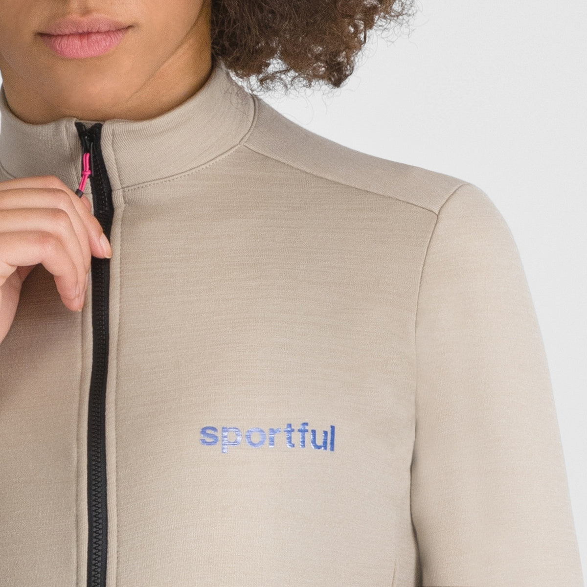 Γυναικεία ποδηλατική μπλούζα SPORTFUL SUPERGIARA WOOL με μακριά μανίκια, μπεζ