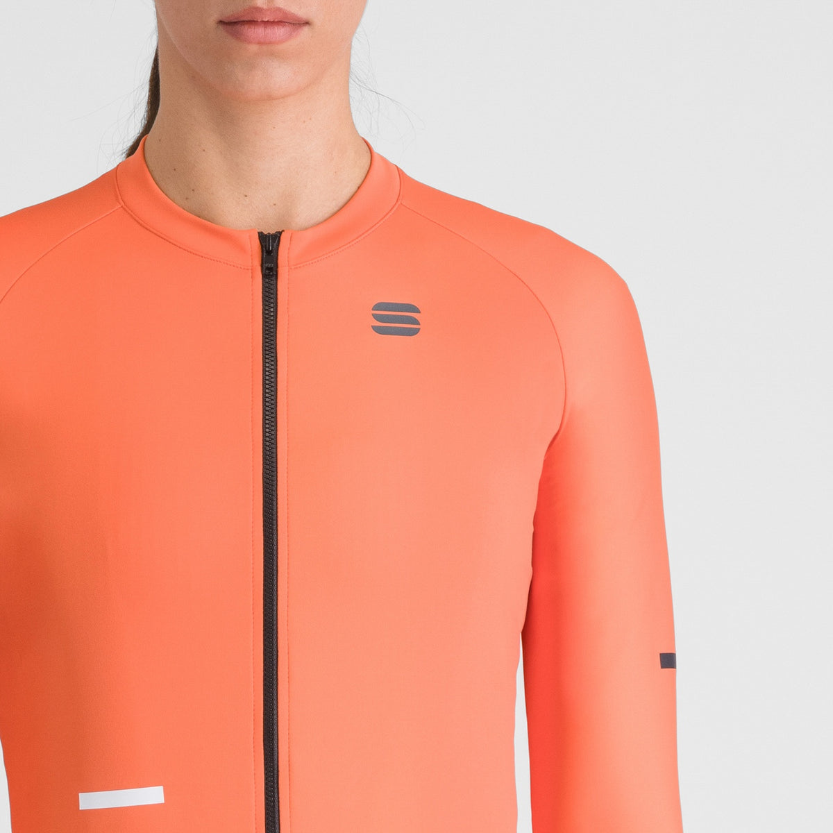 Κόκκινη γυναικεία ποδηλατική φανέλα SPORTFUL SUPERNOVA με μακριά μανίκια
