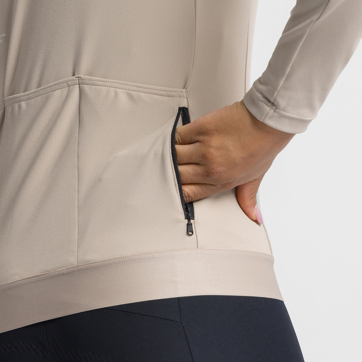 Γυναικεία ποδηλατική μπλούζα SPORTFUL SRK 2 με μακριά μανίκια, μπεζ