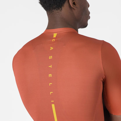 CASTELLI DRITTONE LOGO Short Sleeve Jersey Paprika