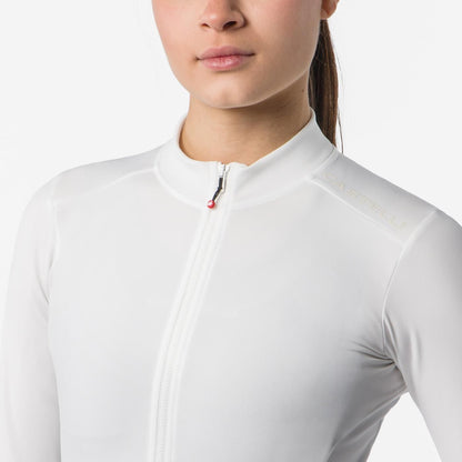 CASTELLI ESPRESSO THERMAL 2 Fietsshirt met Lange Mouwen Dames Ivoor