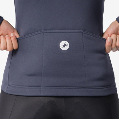 Maillot CASTELLI SINERGIA 3 FZ Mangas Largas Mujer Azul