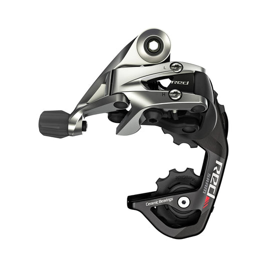 SRAM RED 11-speed rear derailleur with short cage – product view on a white background
