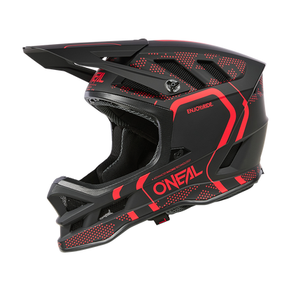 Casco MTB O'NEAL BLADE POLYACRYLITE STRIKE Nero/Rosso