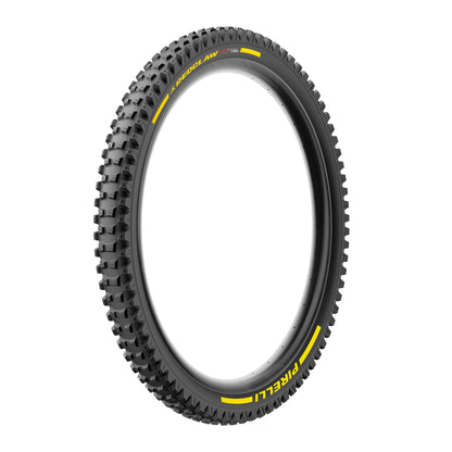 Pneu PIRELLI SCORPION RED CLAW 29x2.40 Soft DualWall Tubeless Ready de talão flexível Preto/Amarelo Edição de Equipa