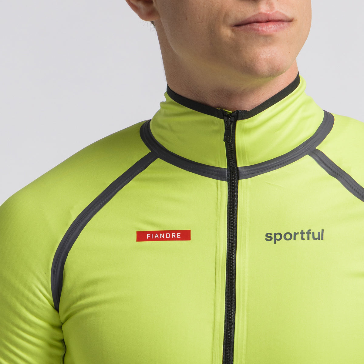 Sárga SPORTFUL FIANDRE HYPER téli kerékpáros kabát