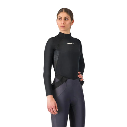 Damesondershirt CASTELLI FLANDERS 2 Lange Mouwen Zwart