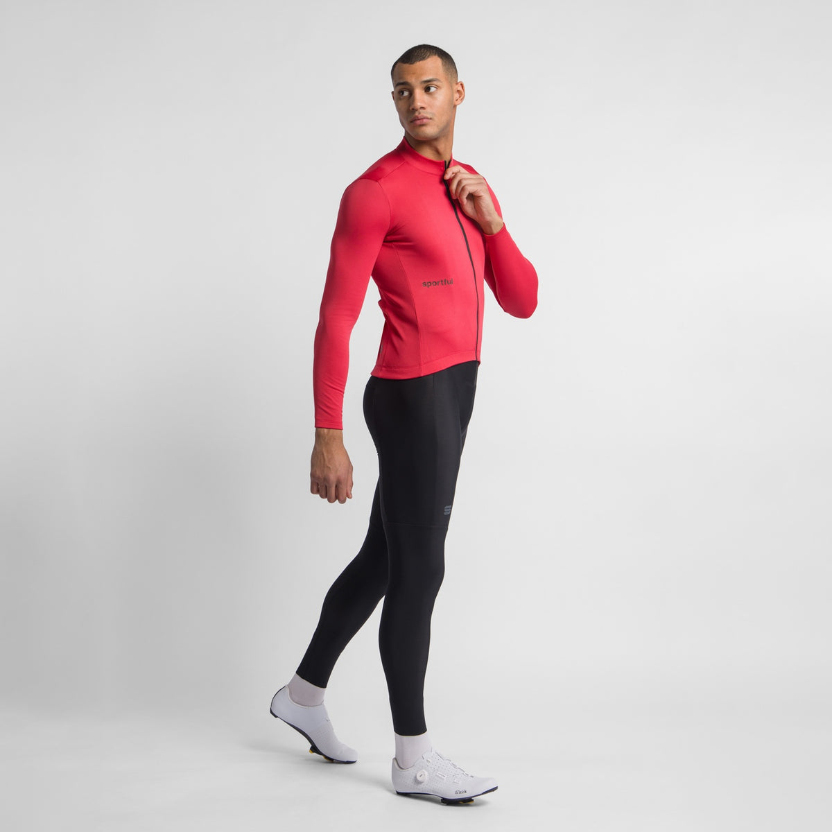 Πορτοκαλί κλασική ποδηλατική φανέλα SPORTFUL με μακριά μανίκια