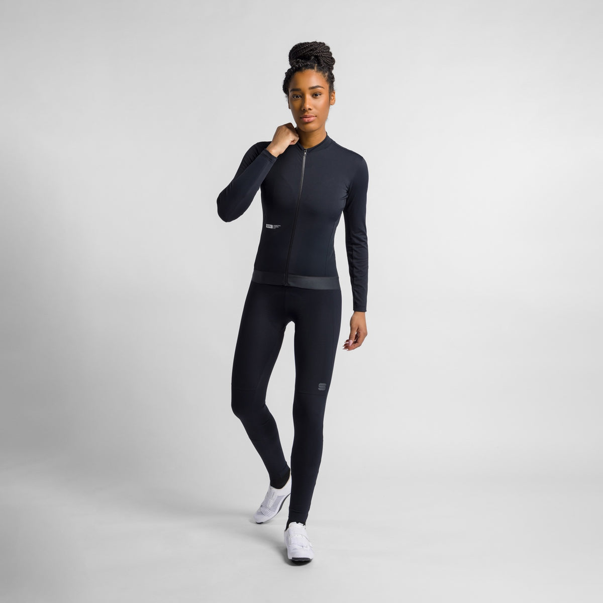 Γυναικεία ποδηλατική μπλούζα SPORTFUL SRK 2 με μακριά μανίκια, μαύρη