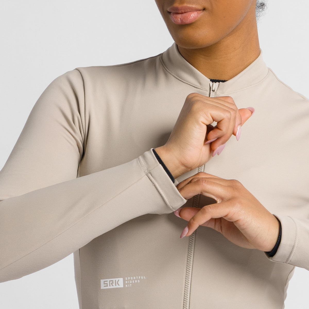 Γυναικεία ποδηλατική μπλούζα SPORTFUL SRK 2 με μακριά μανίκια, μπεζ