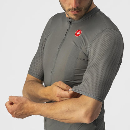 Maglia CASTELLI BREATHE ATTACK Maniche Corte Grigio/Verde