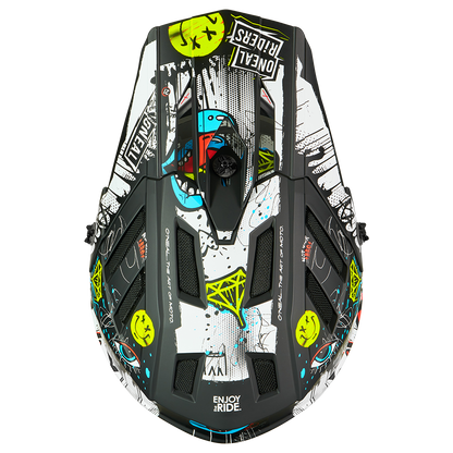 Casco MTB O'NEAL BACKFLIP RANCID Nero/Bianco