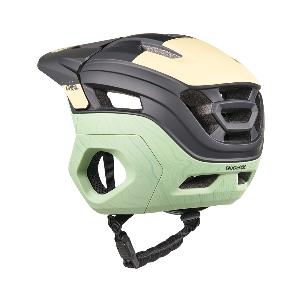 Kask MTB O'NEAL TRAPPER EVO TOPO czarny/piaskowy/miętowy