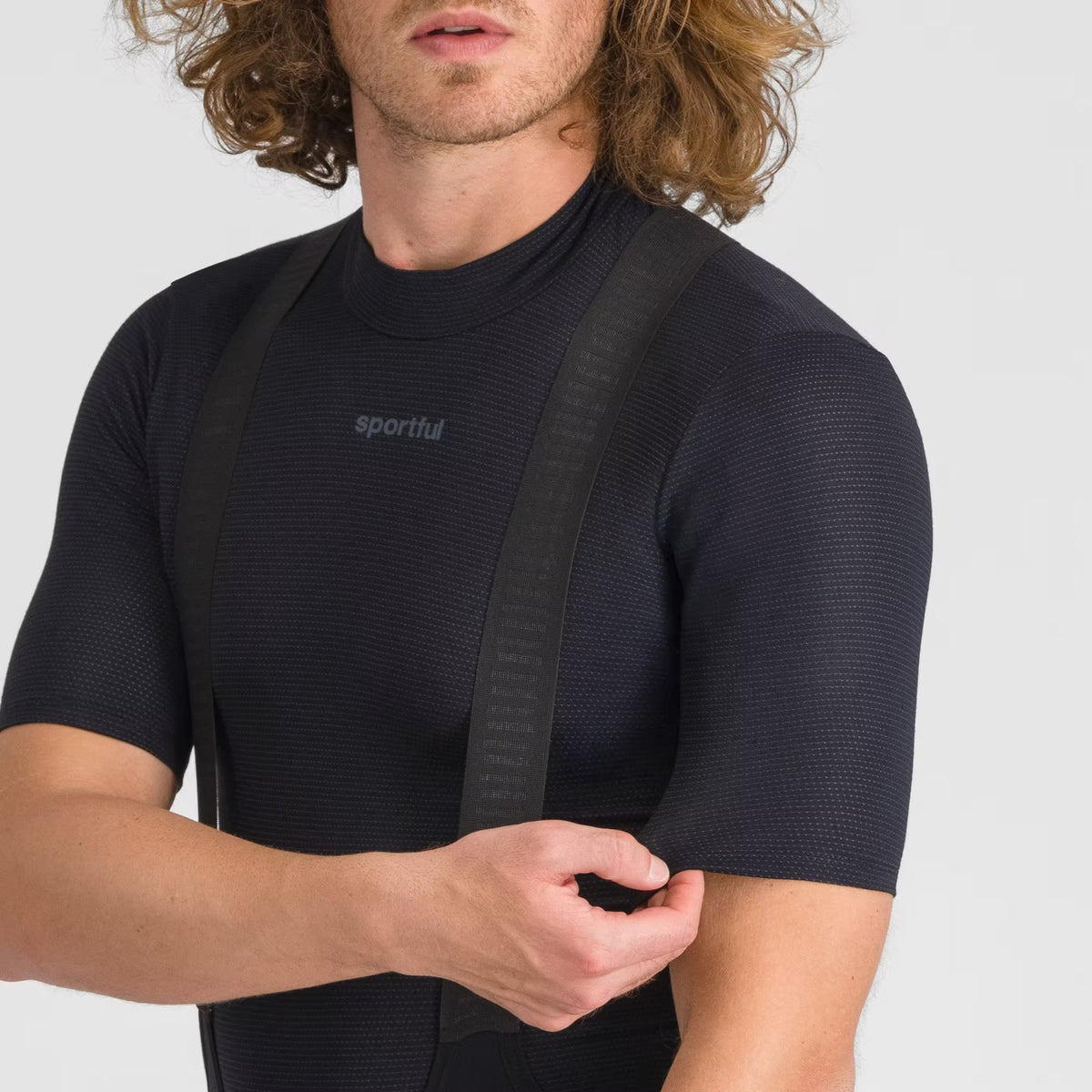 Μαύρη ισοθερμική μπλούζα SPORTFUL MERINO με κοντά μανίκια