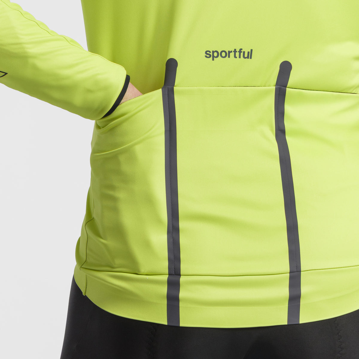 Sárga SPORTFUL FIANDRE HYPER téli kerékpáros kabát