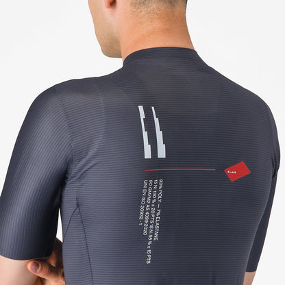 CASTELLI ESPRESSO R--A/D Short Sleeve Blue Jersey