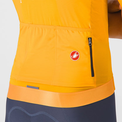 CASTELLI ESPRESSO R--A/D Short Sleeve Jersey Orange