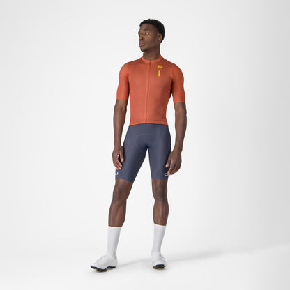 CASTELLI DRITTONE LOGO Short Sleeve Jersey Paprika