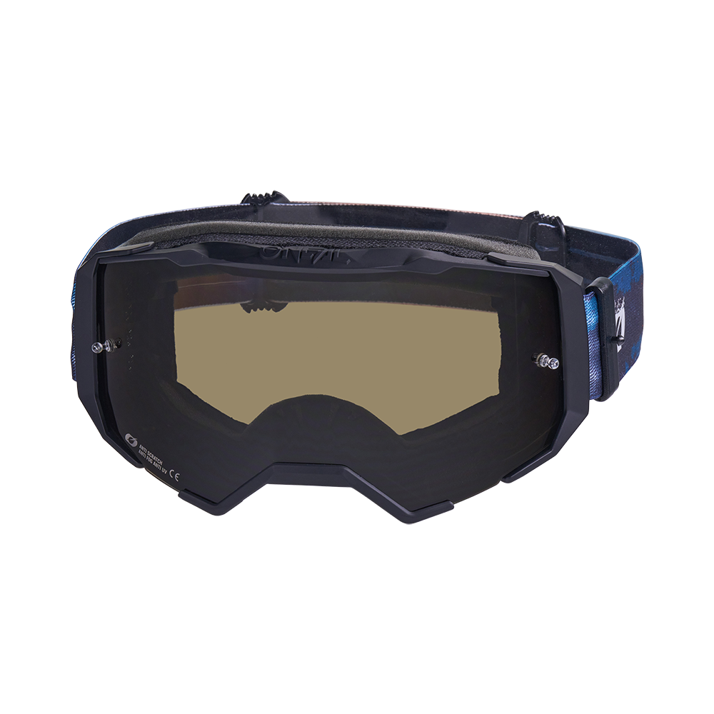 Maschera O'NEAL B-22 PAINT Blu/Arancione