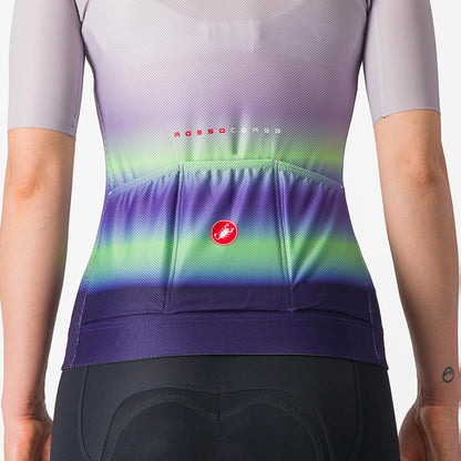 Koszulka CASTELLI CLIMBER'S 4.0 W damska krótki rękaw fioletowy/zielony
