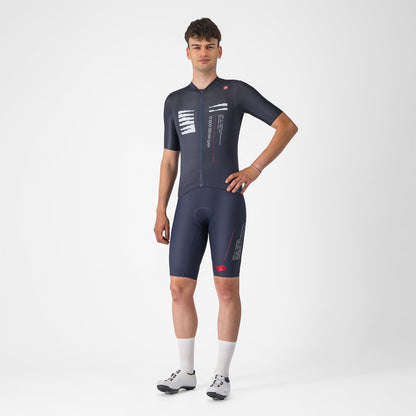 CASTELLI ESPRESSO R--A/D Short Sleeve Blue Jersey