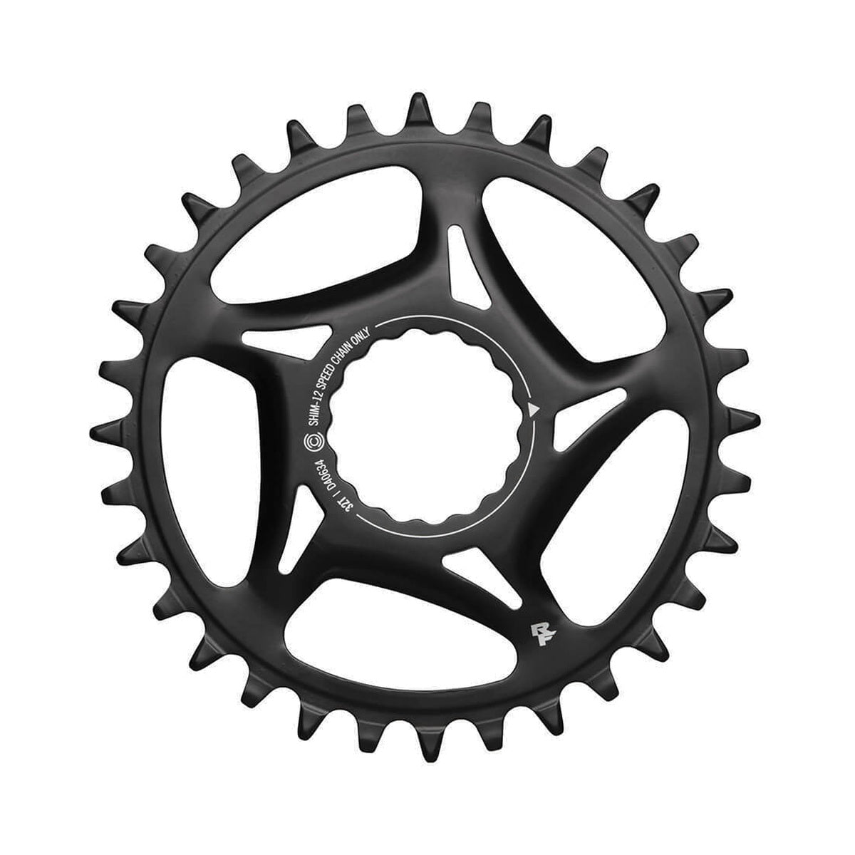 Μονός δίσκος RACE FACE SHIMANO CINCH 12 ταχυτήτων, άμεσης τοποθέτησης — ο δίσκος σε λευκό φόντο