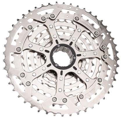 10V SHIMANO CUES CS-LG400 Linkglide-cassette - Polish Silver-editie