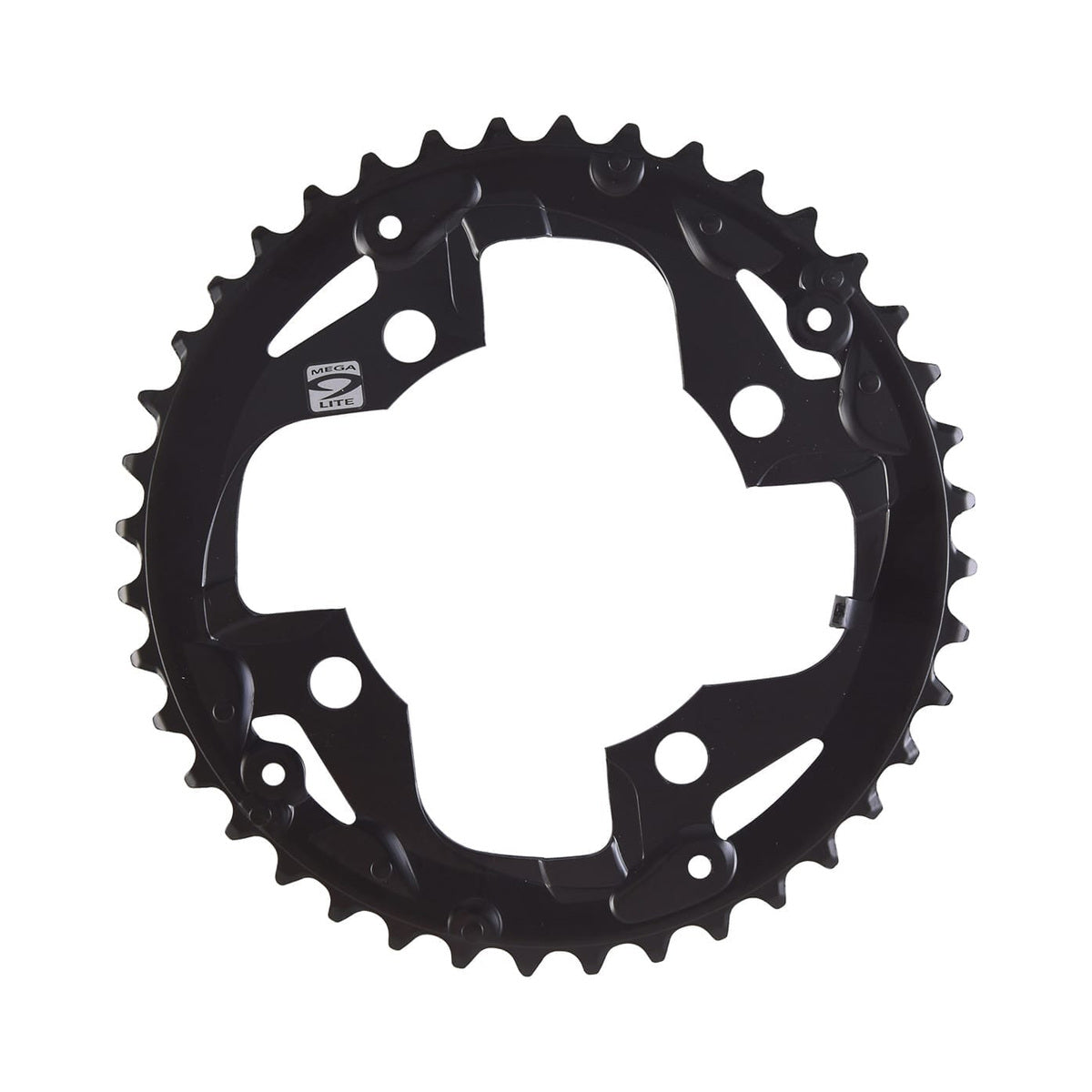 SHIMANO ACERA M3000 -ulkoeturatas, 9-vaihteinen, nelipulttikiinnitys, 96 mm — eturatas valkoisella taustalla