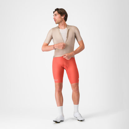 Korte Bretelles Broek CASTELLI ESPRESSO 2 Paprika