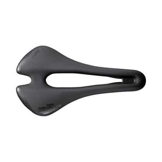 SAN MARCO ASPIDE SHORT COMFORT OPEN-FIT DYNAMIC S3 Width 144mm Manganese Rails Saddle