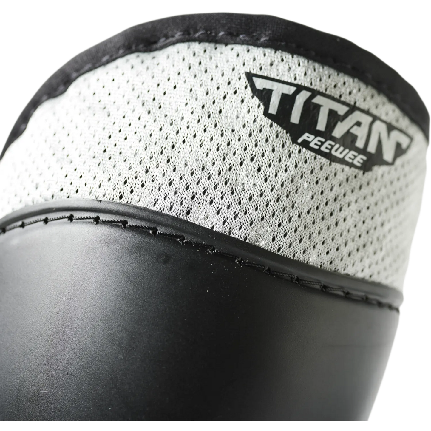 FOX TITAN Junior Knie-/Schienbeinschoner Schwarz/Silber