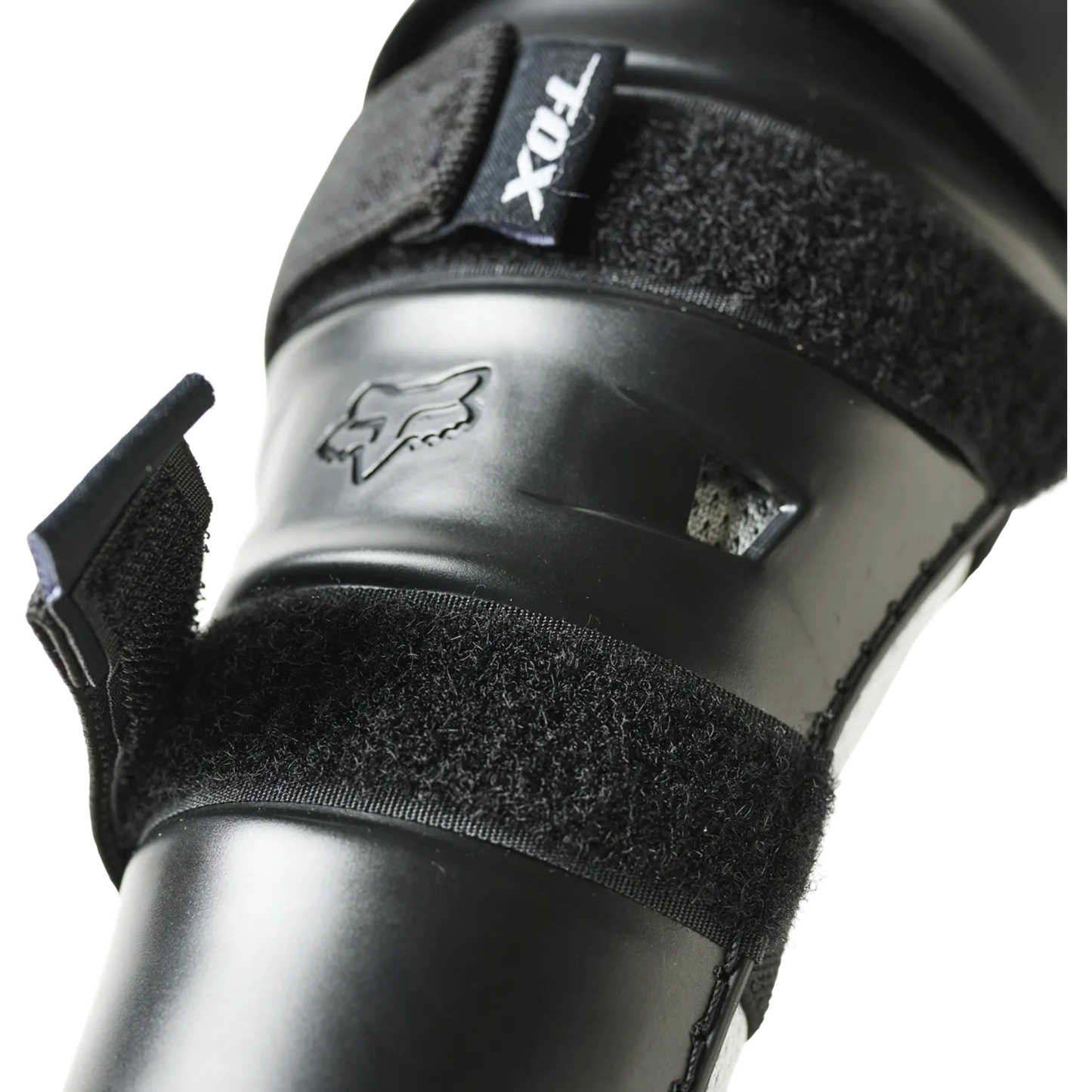 FOX TITAN Junior Knie-/Schienbeinschoner Schwarz/Silber