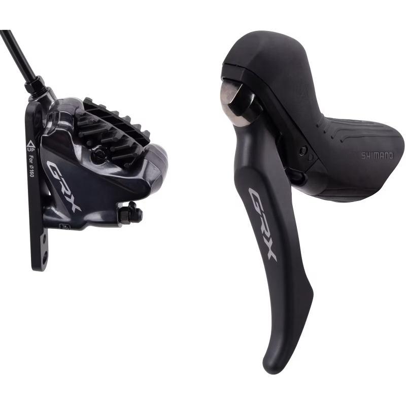 Levá páčka Mono a přední třmen SHIMANO GRX BL-RX810 + BR-RX810 Flat Mount