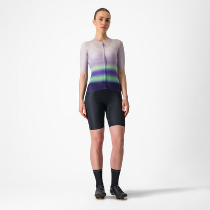 Koszulka CASTELLI CLIMBER'S 4.0 W damska krótki rękaw fioletowy/zielony