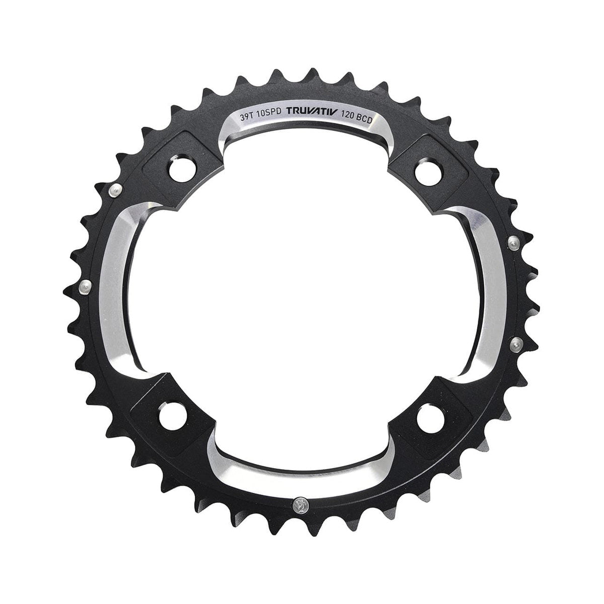 Εξωτερικός δίσκος SRAM MTB 120BCD S2 10 ταχυτήτων, 4 οπών, 120 mm — ο δίσκος σε λευκό φόντο