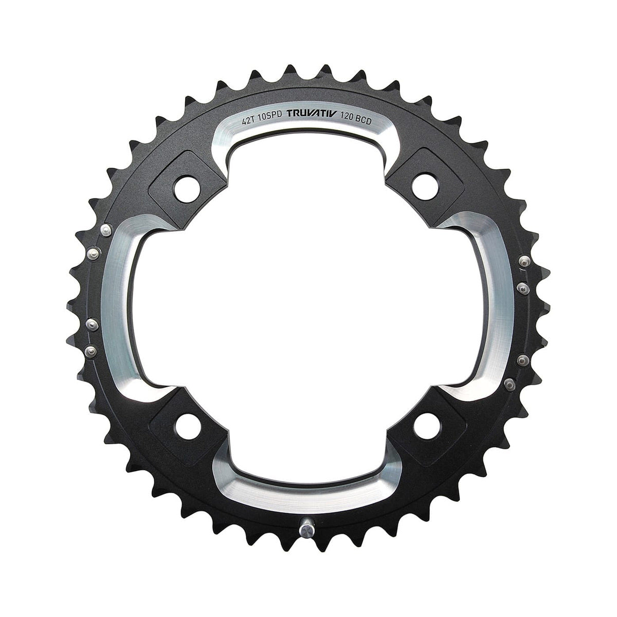 Εξωτερικός δίσκος SRAM S2 10 ταχυτήτων, 4 οπών, 120 mm — ο δίσκος σε λευκό φόντο