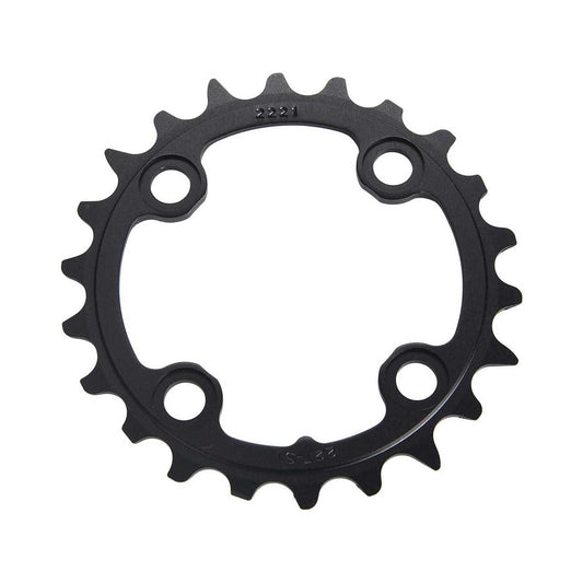SRAM MTB 64BCD -sisempi eturatas, 10-vaihteinen, 4 kiinnitysreikää, 64 mm — eturatas valkoisella taustalla