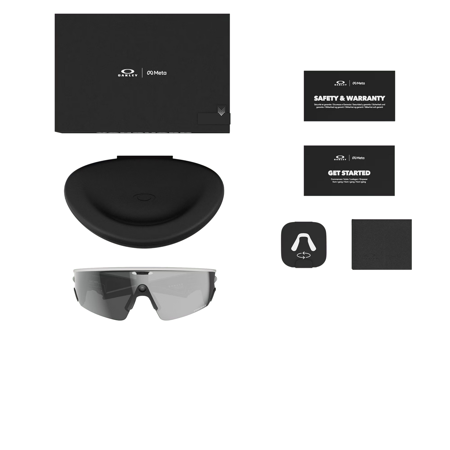 Lunettes OAKLEY VANGUARD META Noir/Blanc Verre Prizm Black