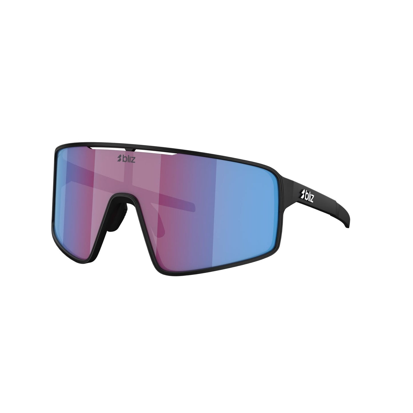 BLIZ P001 Brýle Matt Black Pink Violet Iridium Blue Screen