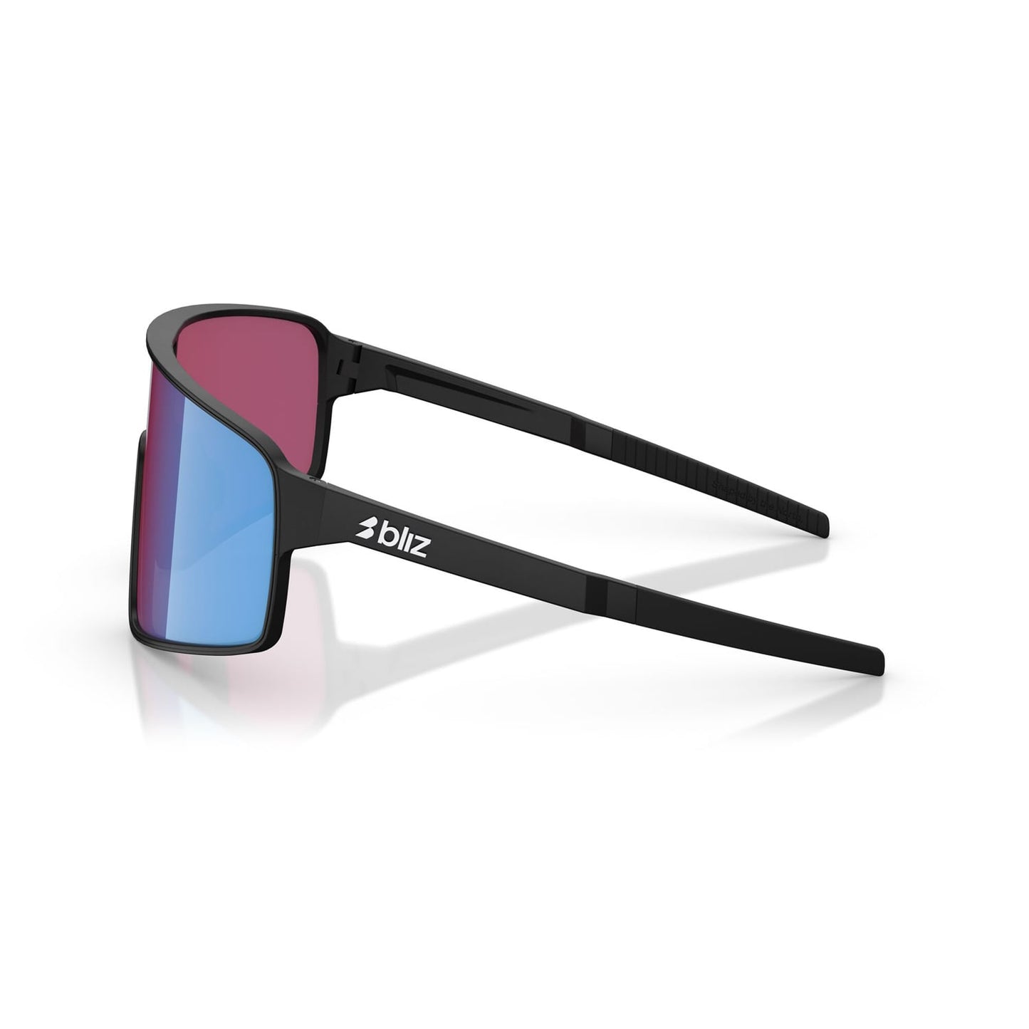 BLIZ P001 Brýle Matt Black Pink Violet Iridium Blue Screen