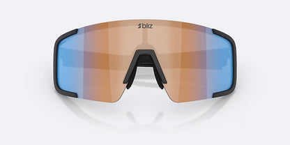 Lunettes BLIZ P003 SMALL Noir Matt Verre Coral/Orange Bleu Iridium