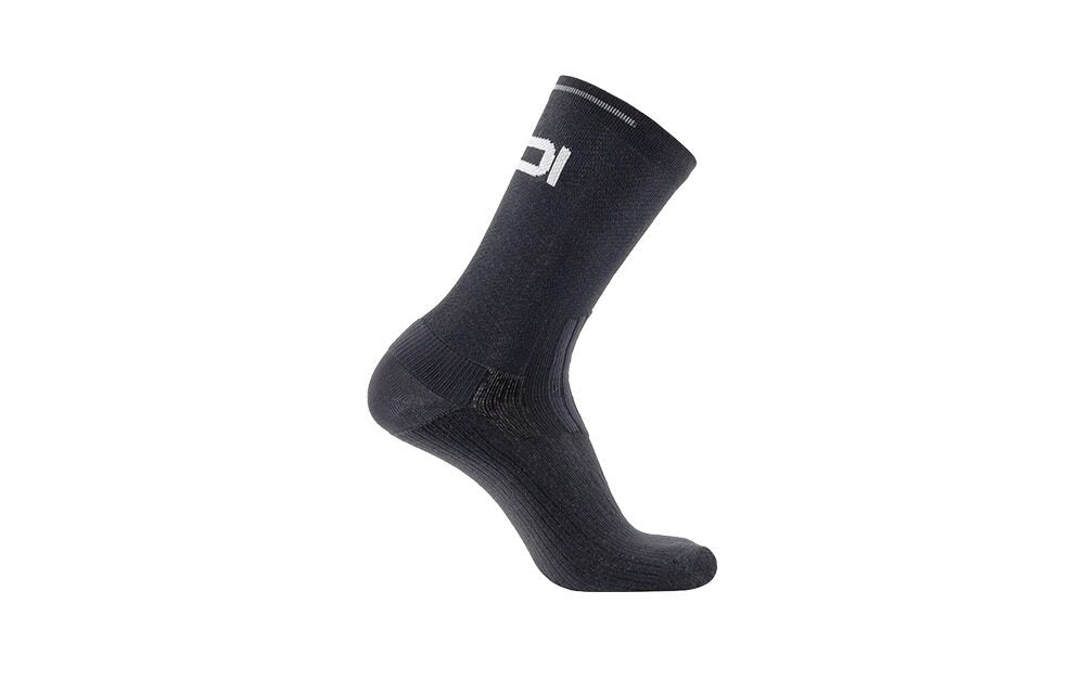 Chaussettes vélo Sidi Visibilis noires, vue de l'autre profil