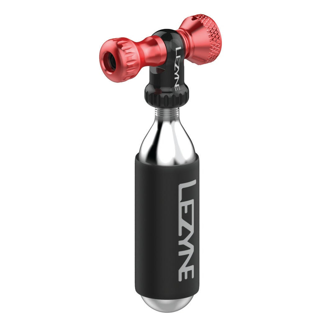 LEZYNE CONTROL DRIVE CO2-patronos pumpafej + piros menetes CO2-patron