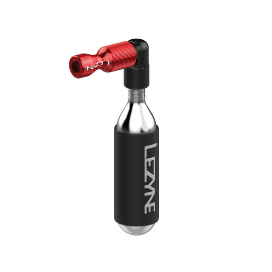 CO2 инфлатор LEZYNE TRIGGER DRIVE + червен CO2 патрон с резба
