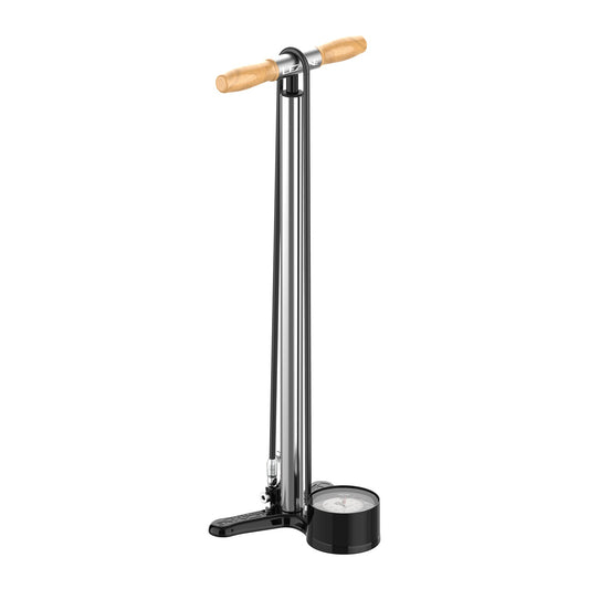 Podna pumpa LEZYNE ALLOY FLOOR DRIVE Presta Pro Chuck, srebrna