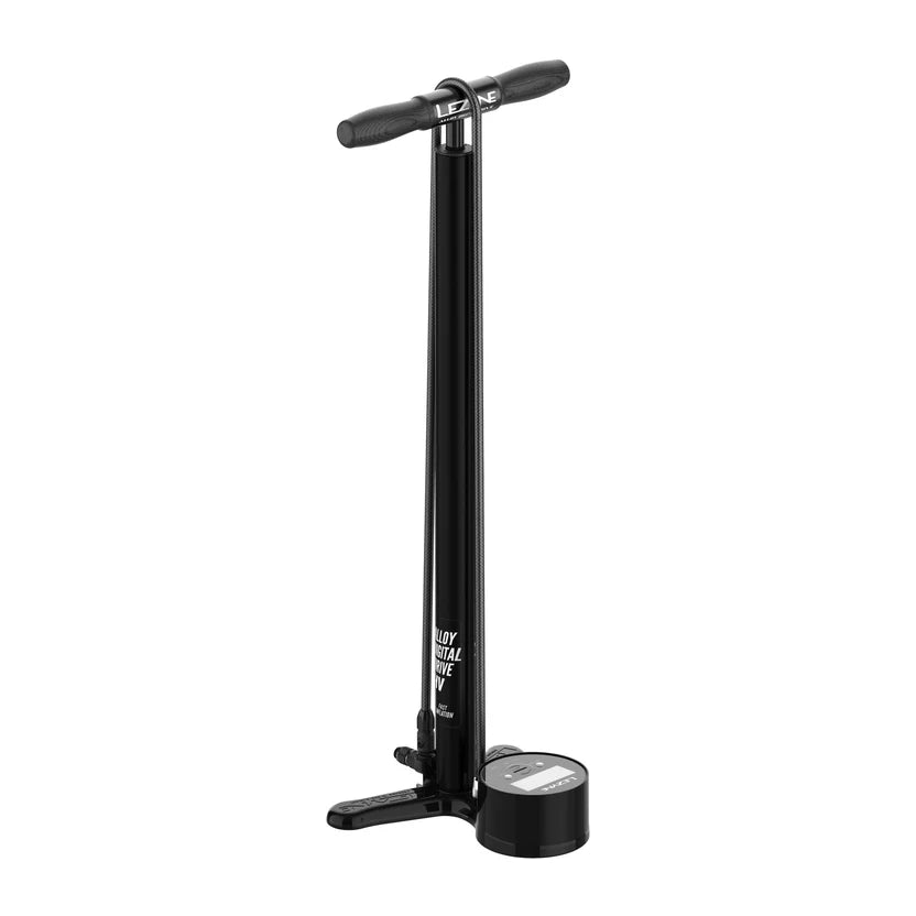 Dílenská pumpa LEZYNE ALLOY FLOOR DRIVE HV DIGITAL 3.5 černá