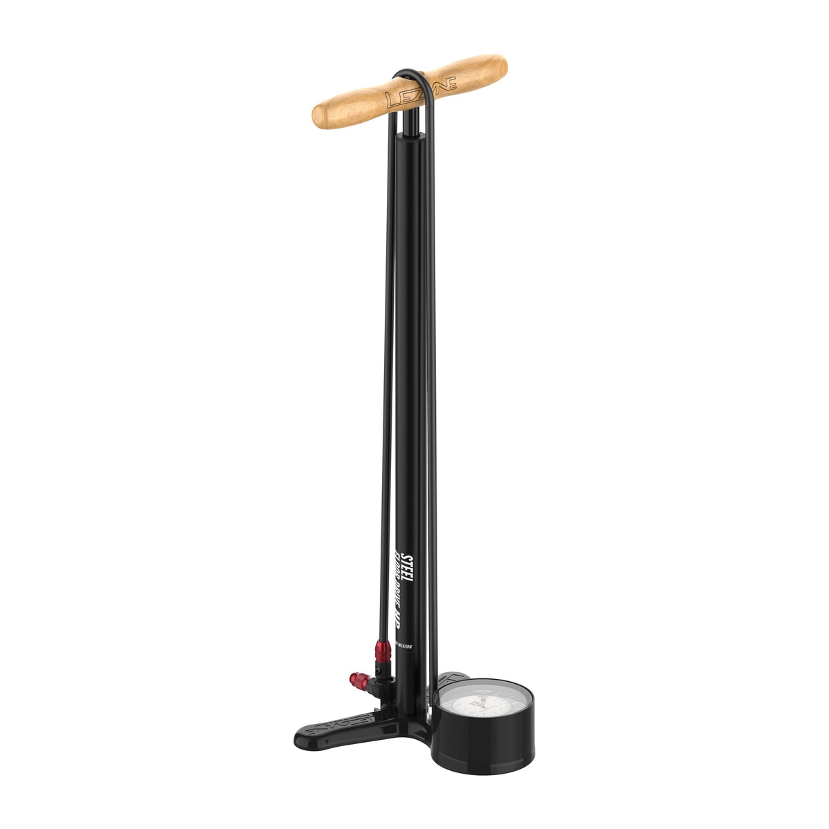 LEZYNE STEEL FLOOR DRIVE Presta Speed Chuck must põrandapump