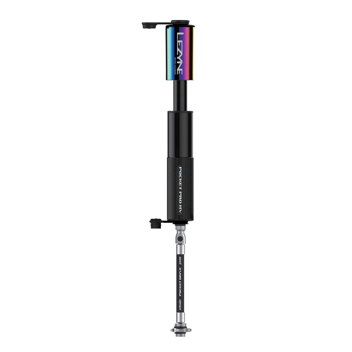 Ruční pumpička LEZYNE POCKET DRIVE PRO HV, metalická černá